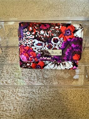 Vera Bradley Quilted Floral Wallet in Purple, Red, White